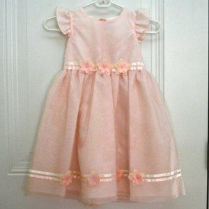 Perfectly Dressed Size 6 Girl's Formal Occasion Peach/Pink Dress
